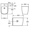 Биде напольное BELBAGNO PRADO BB10150B
