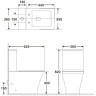 Чаша напольного унитаза BELBAGNO BB052CPR