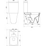 Чаша напольного унитаза BELBAGNO BB104CP