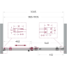 Душевая дверь BELBAGNO SOFT_CLOSE-2-BF-1-100-C-GM