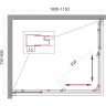 Душевой уголок BELBAGNO UNIQUE-AH-2-100/115-75/90-M-Cr