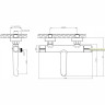 Смеситель для ванны BELBAGNO UNO UNO-VASM-CRM