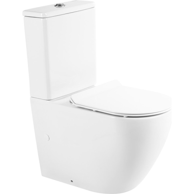 Унитаз-компакт безободковый BELBAGNO BB2141CPR/BB865SC