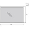 Зеркало 60x80 см BELBAGNO SPC-GRT-600-800-LED-TCH